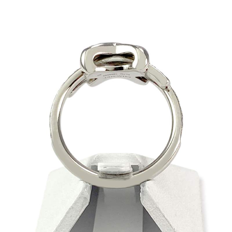 Bague Chaumet d'occasion or 750 blanc diamants - vue 3