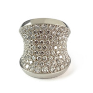 Bague Cartier d'occasion or 750 blanc diamants