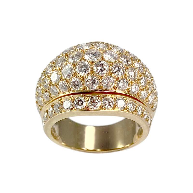 Bague Cartier Nigeria d'occasion or 750 jaune diamants - vue 1