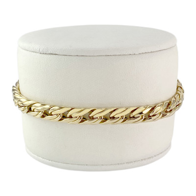 Bracelet d'occasion or 750 maille anglaise 19,5 cm
