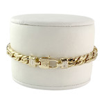 Bracelet d'occasion or 750 maille anglaise 19,5 cm - vue 2