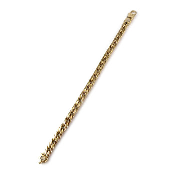 Bracelet d'occasion or 750 maille anglaise 19,5 cm