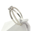 Bague d'occasion or 375 blanc diamants - vue V2