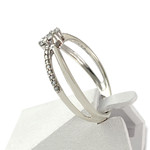 Bague d'occasion or 375 blanc diamants - vue 2