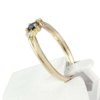 Bague d'occasion or 750 jaune saphir zirconias