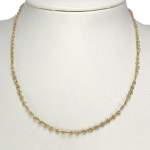 Collier d'occasion or 750 jaune maille cheval alternée 42,5 cm - vue 2