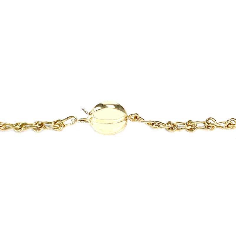 Collier d'occasion or 750 jaune maille cheval alternée 42,5 cm - vue 3