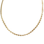 Collier d'occasion or 750 jaune maille alternée 45,5 cm - vue 1