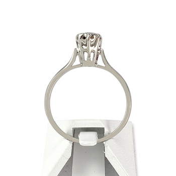 Bague d'occasion or 750 blanc diamants