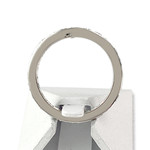 Bague tour complet d'occasion or 750 blanc diamants - vue 3