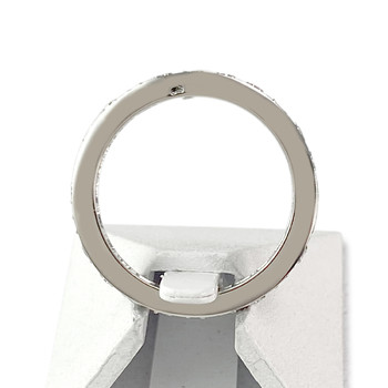 Tweedehands full circle ring in 750 witgoud met diamanten