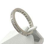 Second hand ring full round 750 white gold diamonds - view 2