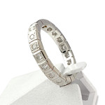 Bague d'occasion tour complet or 750 blanc diamants - vue 2