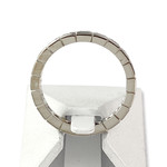 Bague d'occasion tour complet or 750 blanc diamants - vue 3