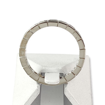 Tweedehands ring vol rond 750 witgouden diamanten