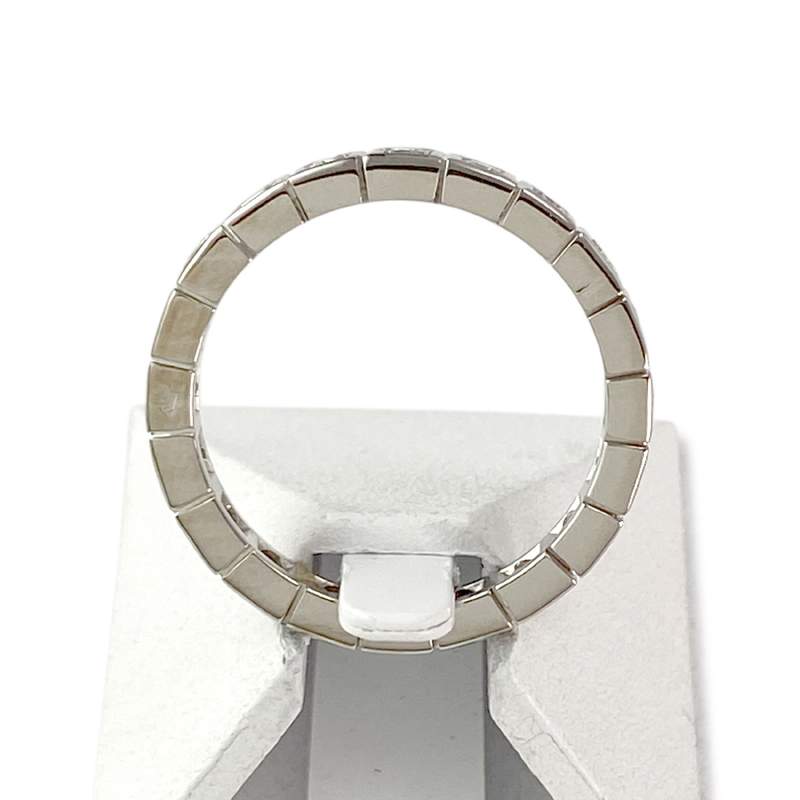 Bague d'occasion tour complet or 750 blanc diamants - vue 3