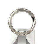 Bague d'occasion tour complet or 750 blanc diamants - vue 3