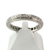 Bague d'occasion tour complet or 750 blanc diamants - vue V1