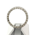 Second-hand ring full round 750 white gold diamonds - view 3
