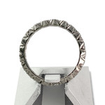 Bague d'occasion tour complet or 750 blanc diamants - vue 3