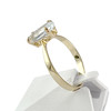 Bague d'occasion or 750 jaune aigue-marine - vue V2