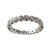 Bague d'occasion tour complet or 750 blanc diamants - vue V1