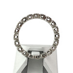 Second-hand ring full round 750 white gold diamonds - view 3