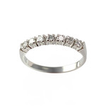 Bague d'occasion or 750 blanc diamants - vue 1