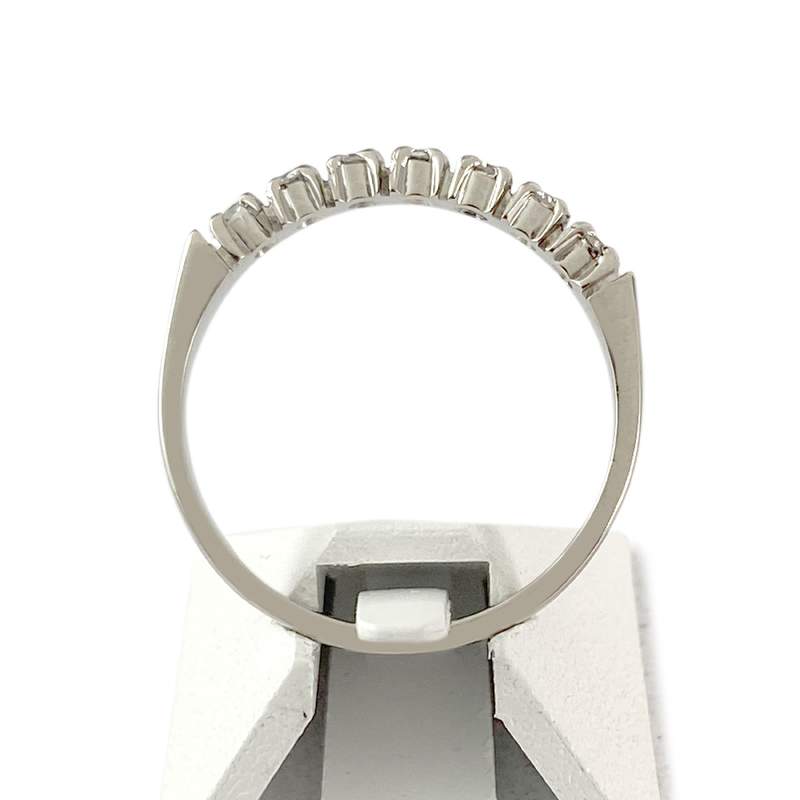Bague d'occasion or 750 blanc diamants - vue 3
