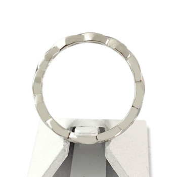 Tweedehands ring vol rond 750 witgouden diamanten