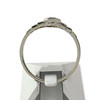 Bague d'occasion or 750 blanc platine saphirs blancs sythétiques - vue V3