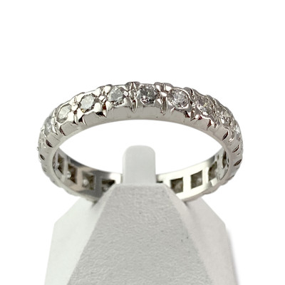 Bague d'occasion tour complet platine 950 diamants