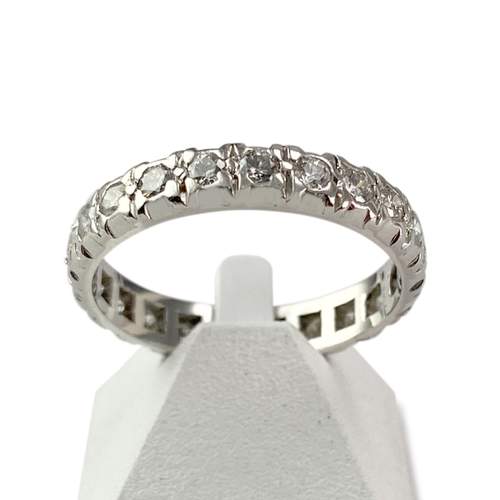 Bague d'occasion tour complet platine 950 diamants