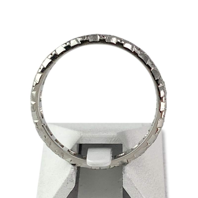 Bague d'occasion tour complet platine 950 diamants - vue 3