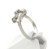 Bague d'occasion or 750 blanc saphir synthétique - vue V2