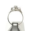 Bague d'occasion or 750 blanc saphir synthétique - vue V3