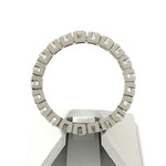 Bague d'occasion tour complet or 750 blanc diamants - vue 3