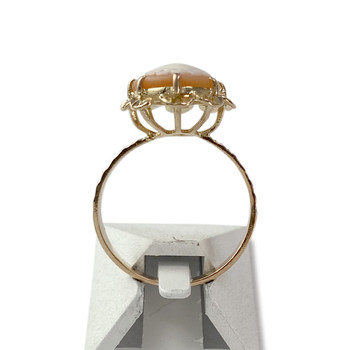 Tweedehands gouden ring 750 geel camee