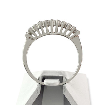 Tweedehands goud 750 witte diamanten ring