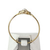 Bague d'occasion or 750 jaune perles de culture et pierres vertes - vue V3