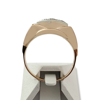 Second-hand ring 750 yellow gold 2tons diamonds