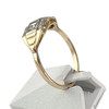 Bague d'occasion or 750 2 tons diamants - vue V2