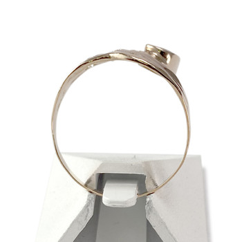 Bague d'occasion or 750 rose pierres synthétiques