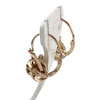 Boucles d'oreilles d'occasion or 750 2 tons - vue V2