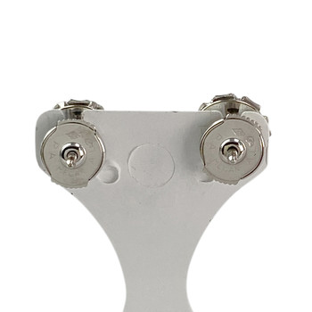 Tweedehands oorbellen in 750 witgoud met diamanten