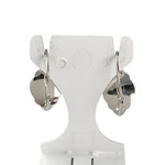 Boucles d'oreilles d'occasion or 750 blanc pierres imitations - vue 3