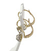 Boucles d'oreilles d'occasion 2ors 750 diamants - vue V2