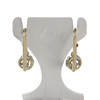Boucles d'oreilles d'occasion 2ors 750 diamants - vue V3