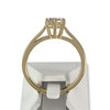 Solitaire d'occasion or 750 jaune diamant - vue V3