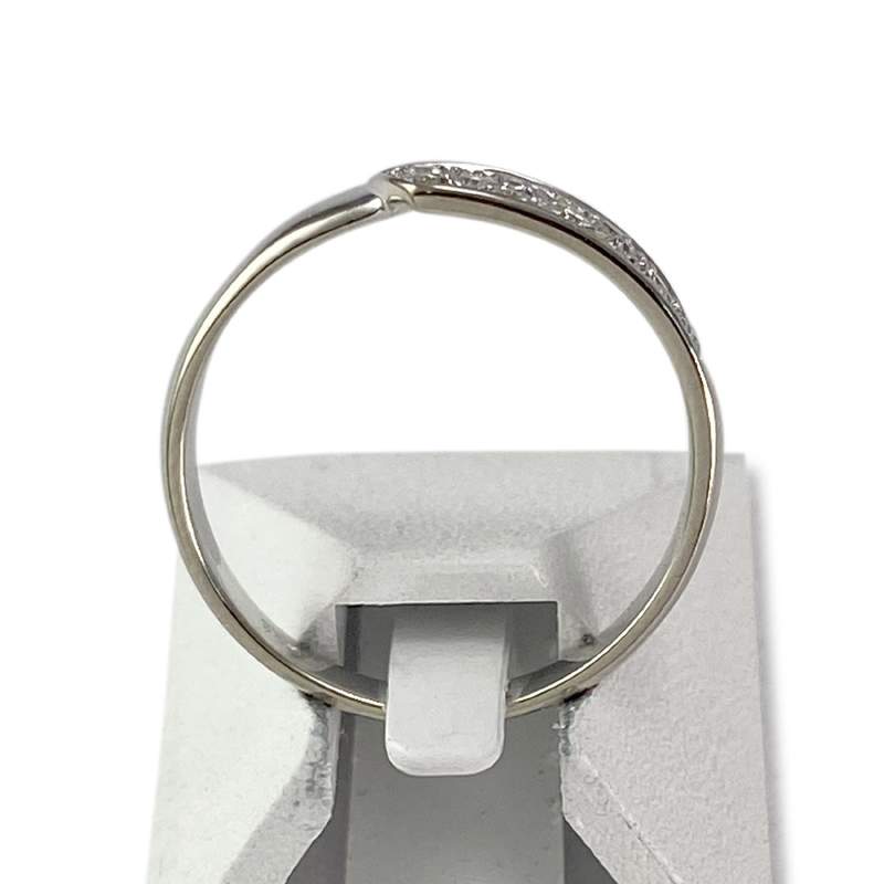 Bague d'occasion or 750 blanc diamants - vue 3
